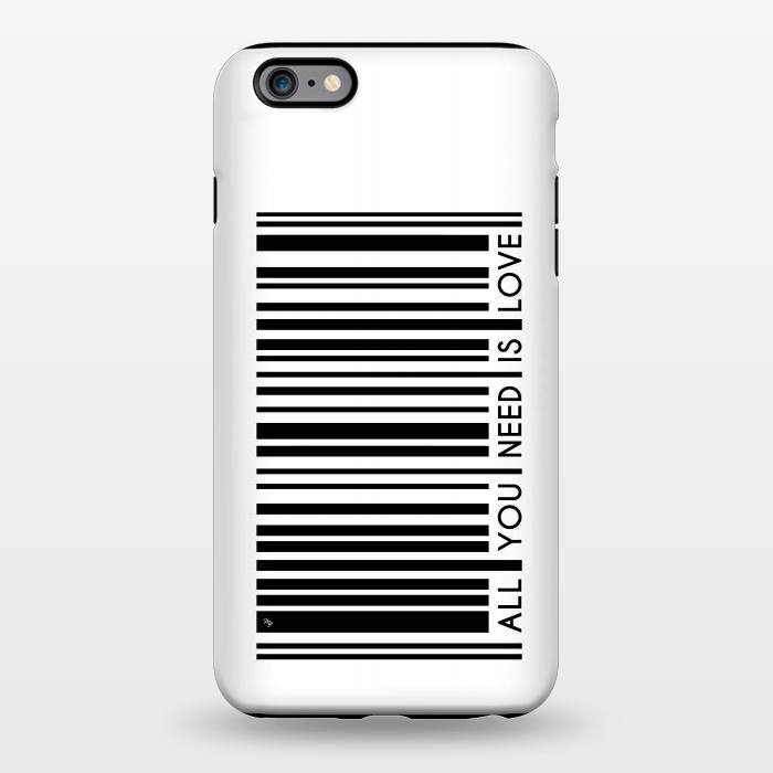 iPhone 6/6s plus StrongFit All you need is Love Bar Code by Martina