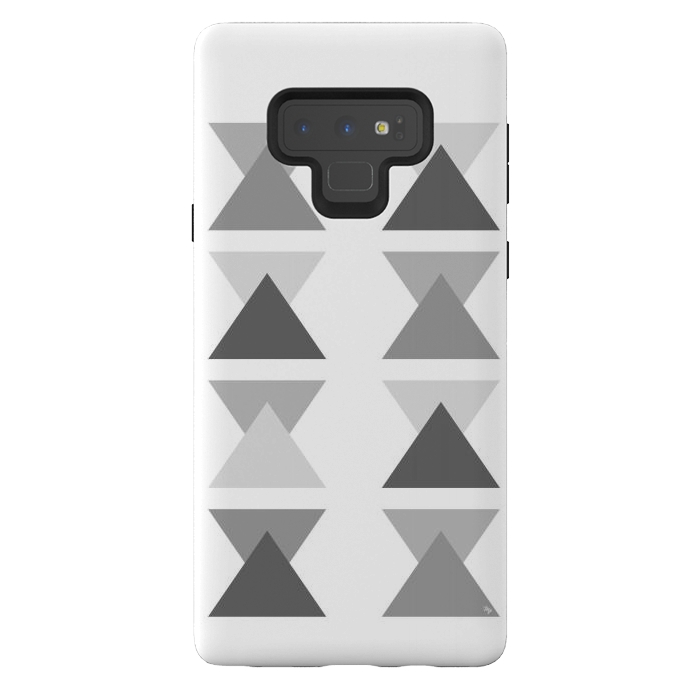 Galaxy Note 9 StrongFit Gray Triangles by Martina