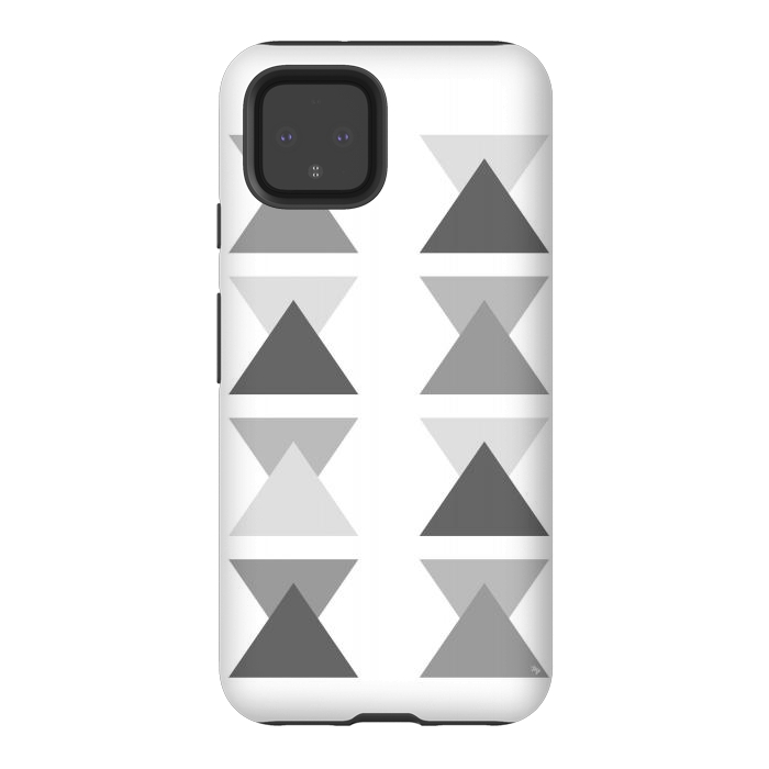 Pixel 4 StrongFit Gray Triangles by Martina
