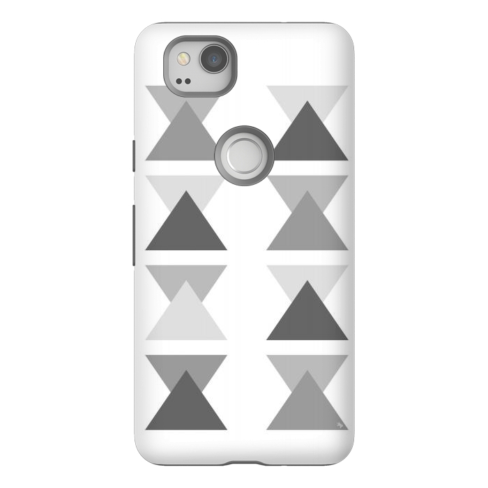 Pixel 2 StrongFit Gray Triangles by Martina
