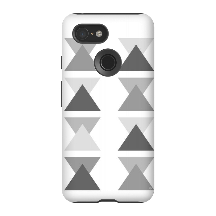 Pixel 3 StrongFit Gray Triangles by Martina