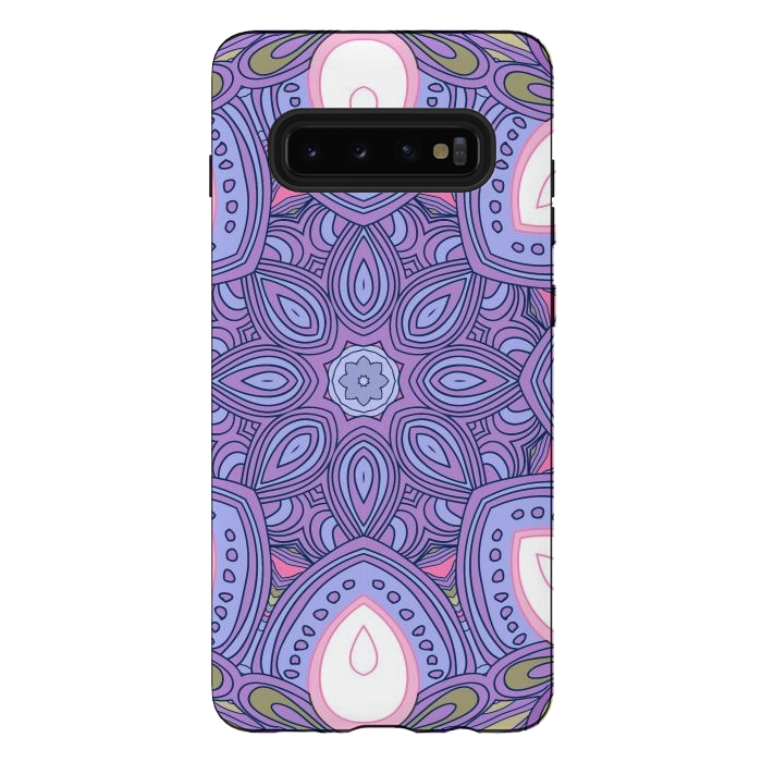 Galaxy S10 plus StrongFit Blue and White Colors by ArtsCase