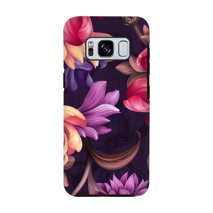 Galaxy S8 StrongFit Botanical Floral illustration by ArtsCase