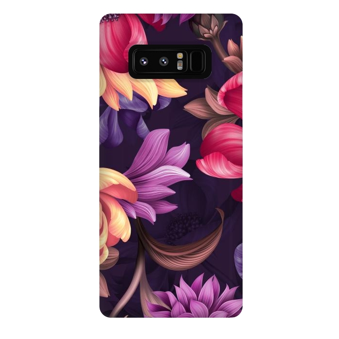 Galaxy Note 8 StrongFit Botanical Floral illustration by ArtsCase