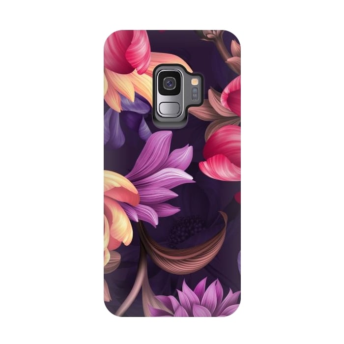 Galaxy S9 StrongFit Botanical Floral illustration by ArtsCase