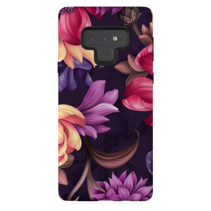 Galaxy Note 9 StrongFit Botanical Floral illustration by ArtsCase