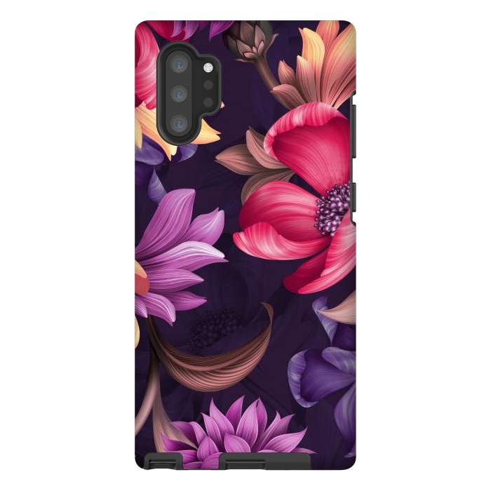 Galaxy Note 10 plus StrongFit Botanical Floral illustration by ArtsCase