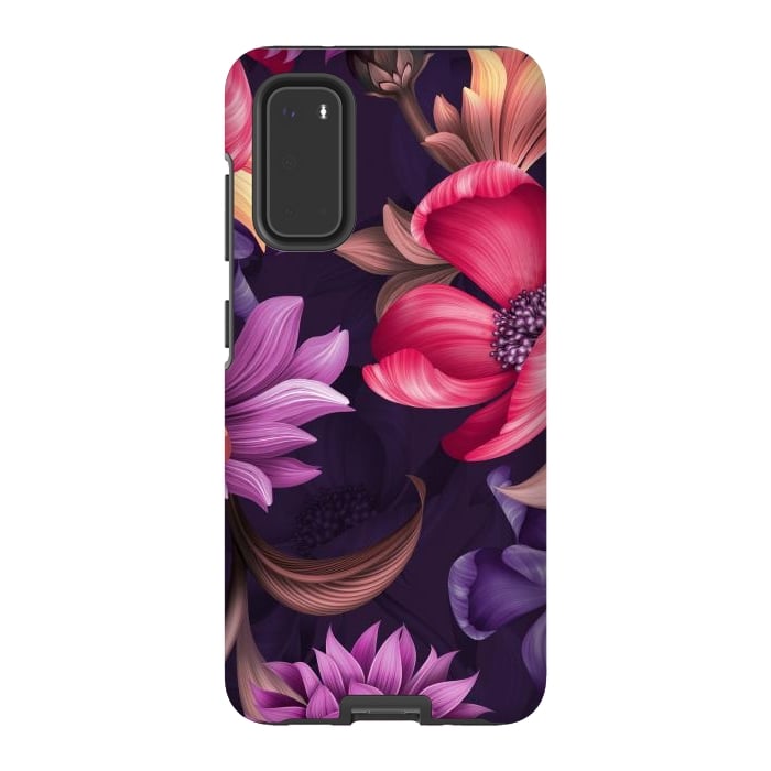 Galaxy S20 StrongFit Botanical Floral illustration by ArtsCase