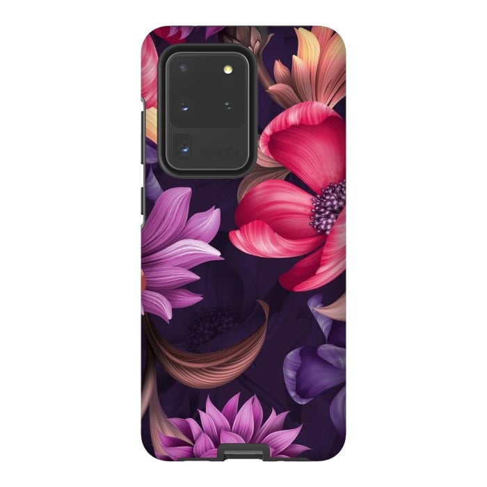 Galaxy S20 Ultra StrongFit Botanical Floral illustration by ArtsCase