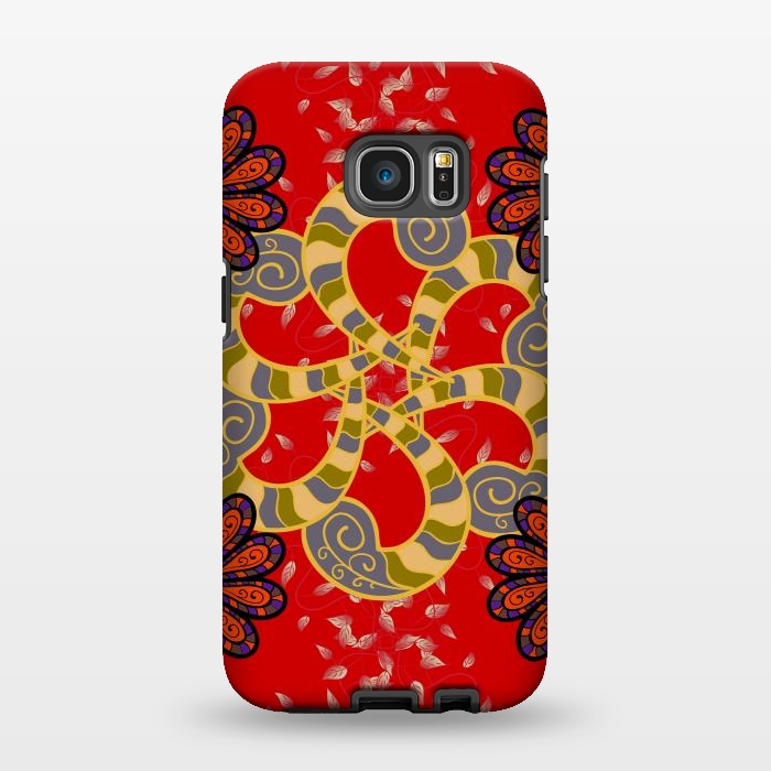 Galaxy S7 EDGE StrongFit Colored Mandala Pattern by ArtsCase