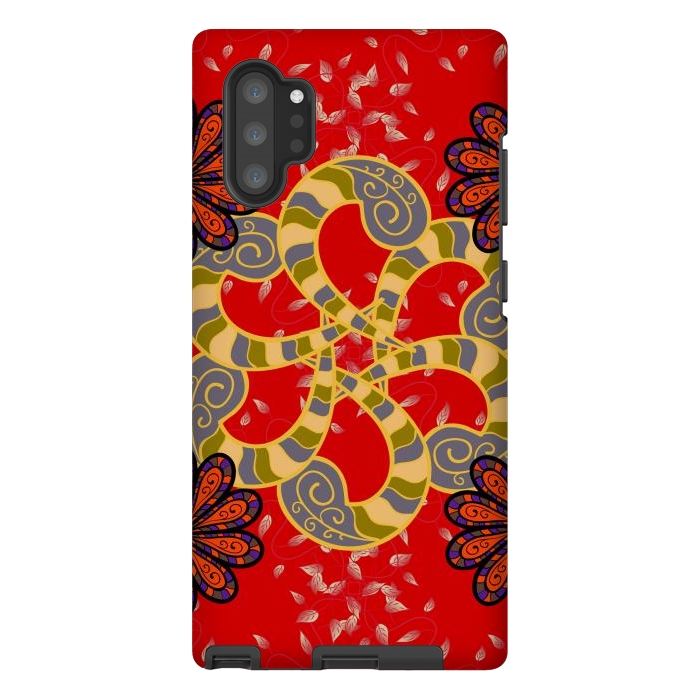 Galaxy Note 10 plus StrongFit Colored Mandala Pattern by ArtsCase