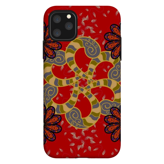 iPhone 11 Pro Max StrongFit Colored Mandala Pattern by ArtsCase