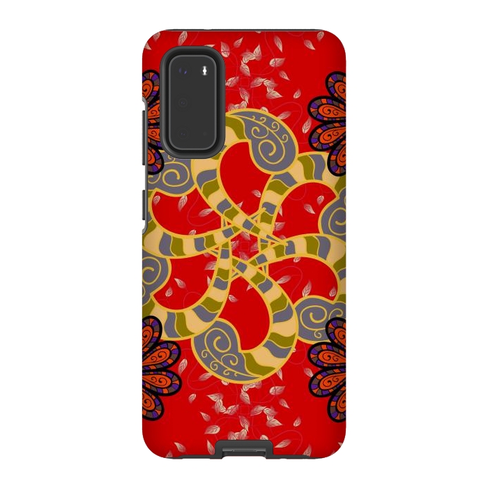 Galaxy S20 StrongFit Colored Mandala Pattern by ArtsCase