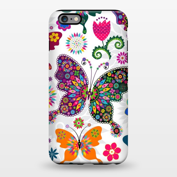 iPhone 6/6s plus StrongFit Cute Butterflies and Flowers in Different Colors by ArtsCase