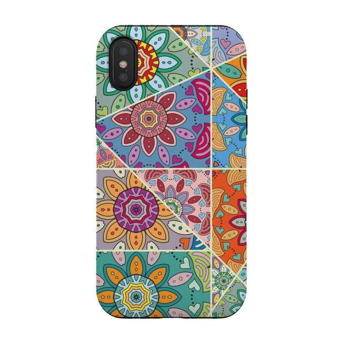 iPhone Xs / X StrongFit Decorative Elements with Mandalas Designs by ArtsCase