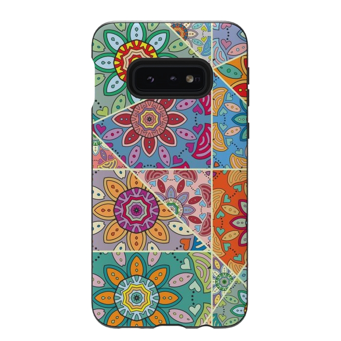 Galaxy S10e StrongFit Decorative Elements with Mandalas Designs by ArtsCase