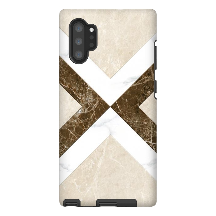 Galaxy Note 10 plus StrongFit Decorative Marble Cross Design by ArtsCase