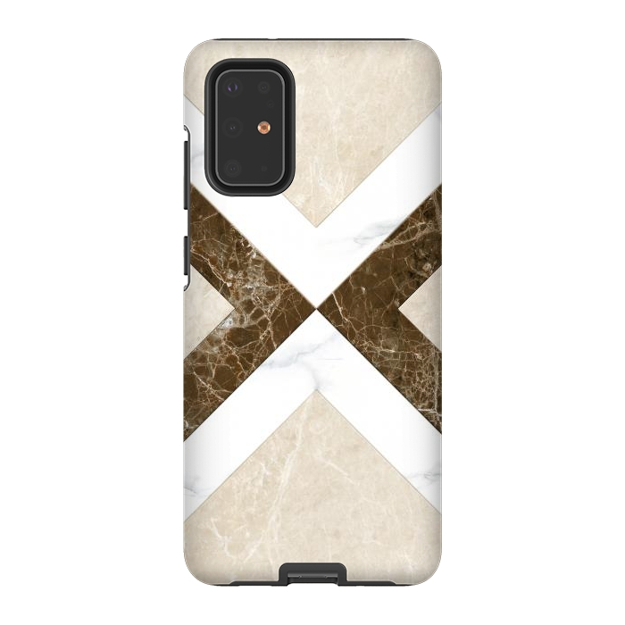 Galaxy S20 Plus StrongFit Decorative Marble Cross Design by ArtsCase