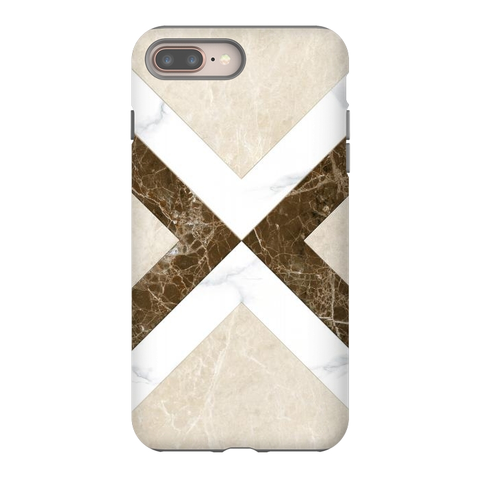 iPhone 7 plus StrongFit Decorative Marble Cross Design by ArtsCase