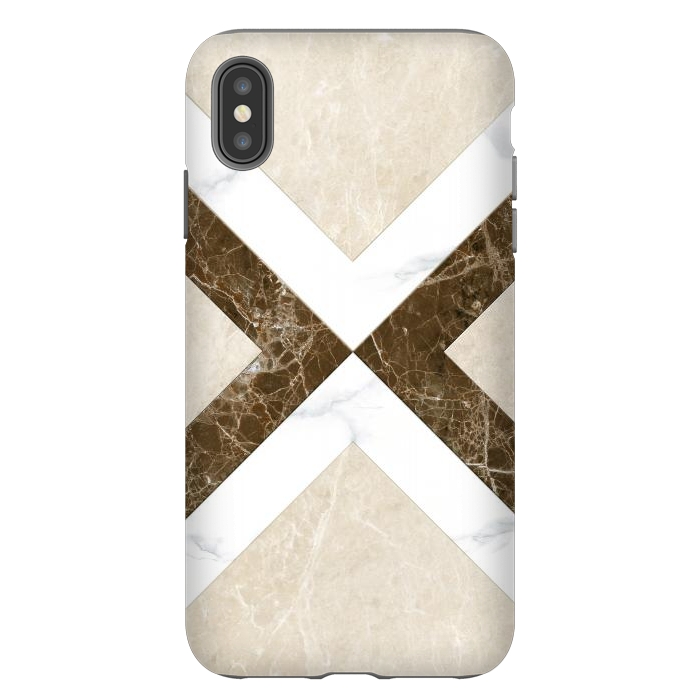 iPhone Xs Max StrongFit Decorative Marble Cross Design by ArtsCase