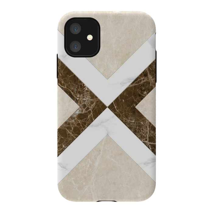 iPhone 11 StrongFit Decorative Marble Cross Design by ArtsCase