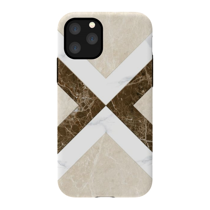 iPhone 11 Pro StrongFit Decorative Marble Cross Design by ArtsCase