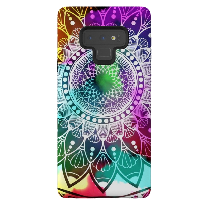 Galaxy Note 9 StrongFit Digital art Painting and Mandala Graphic Design by ArtsCase