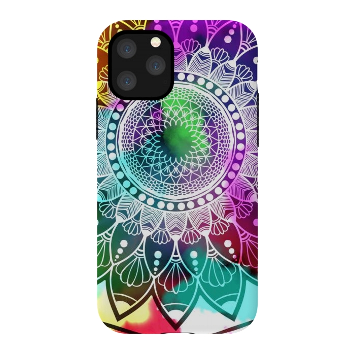 iPhone 11 Pro StrongFit Digital art Painting and Mandala Graphic Design by ArtsCase