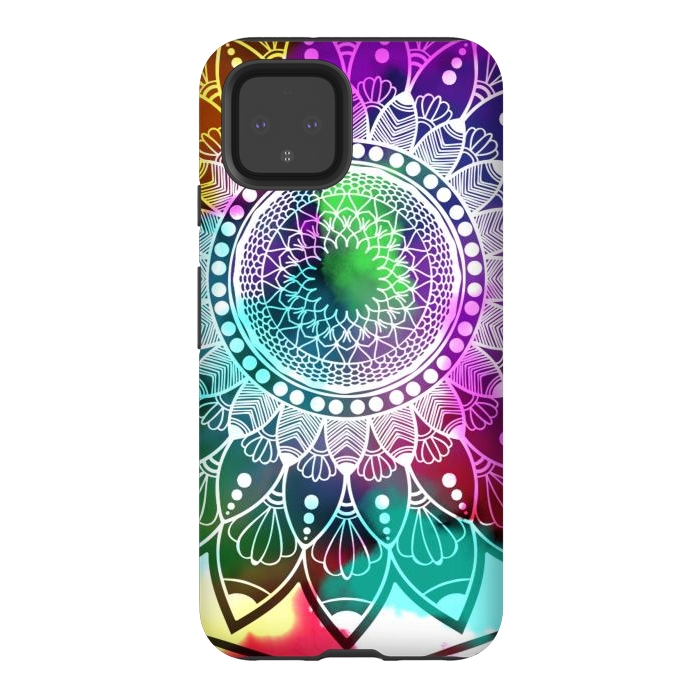 Pixel 4 StrongFit Digital art Painting and Mandala Graphic Design by ArtsCase