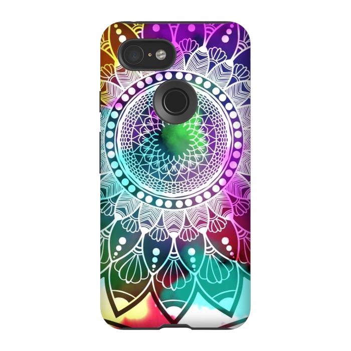 Pixel 3 StrongFit Digital art Painting and Mandala Graphic Design by ArtsCase
