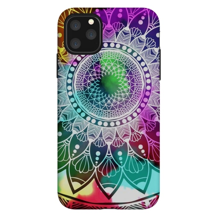 iPhone 11 Pro Max StrongFit Digital art Painting and Mandala Graphic Design by ArtsCase