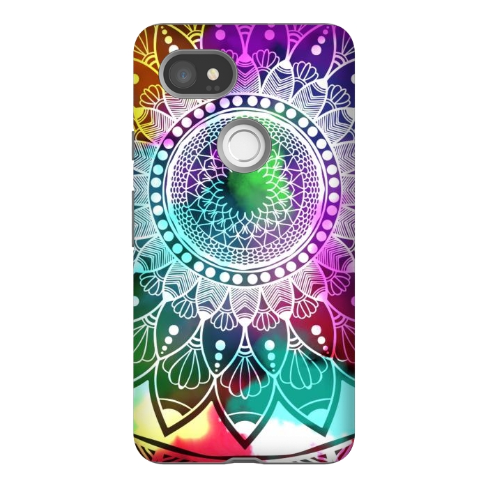 Pixel 2XL StrongFit Digital art Painting and Mandala Graphic Design by ArtsCase