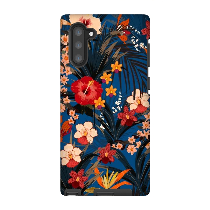 Galaxy Note 10 StrongFit Fashionable Tropical Environment with Deep Jungle Plants by ArtsCase