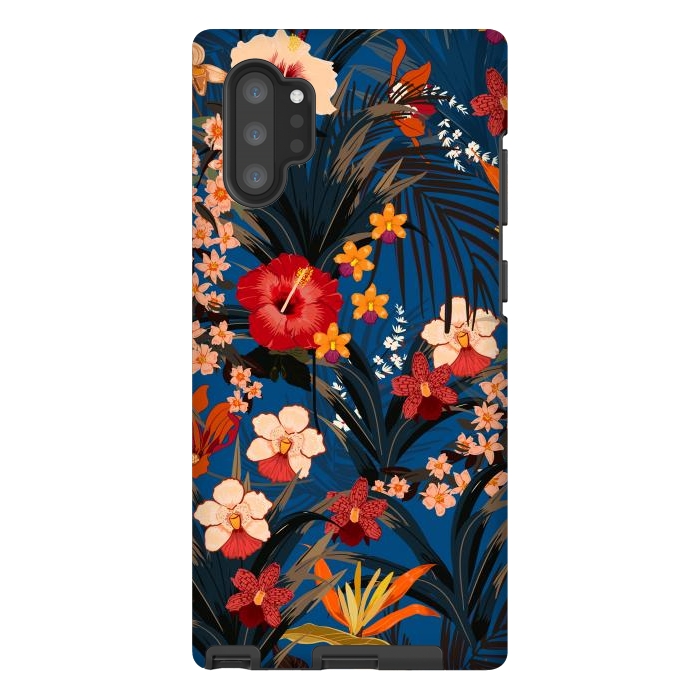 Galaxy Note 10 plus StrongFit Fashionable Tropical Environment with Deep Jungle Plants by ArtsCase