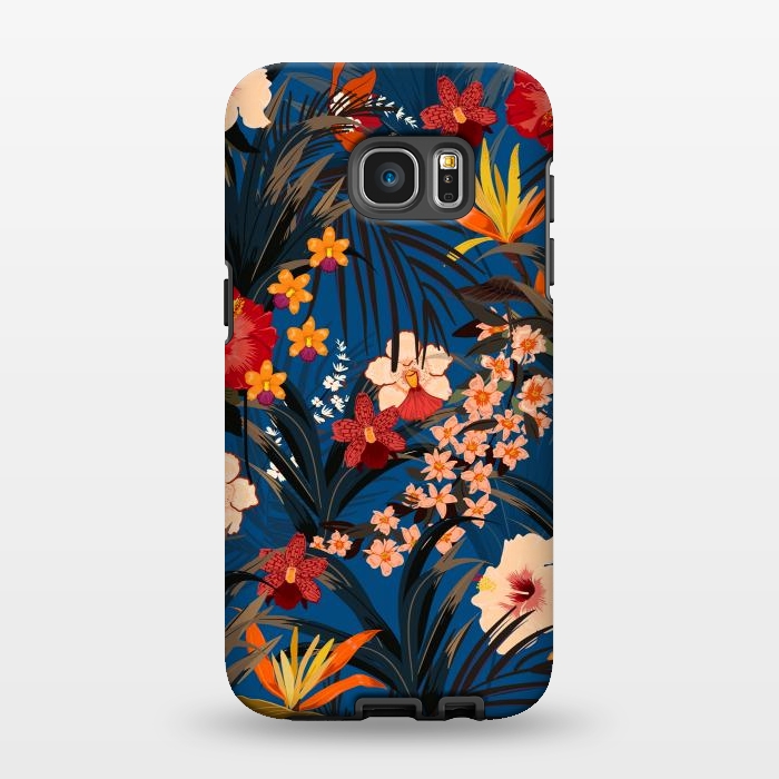 Galaxy S7 EDGE StrongFit Fashionable Tropical Environment with Deep Jungle Plants by ArtsCase