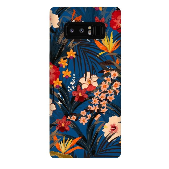 Galaxy Note 8 StrongFit Fashionable Tropical Environment with Deep Jungle Plants by ArtsCase