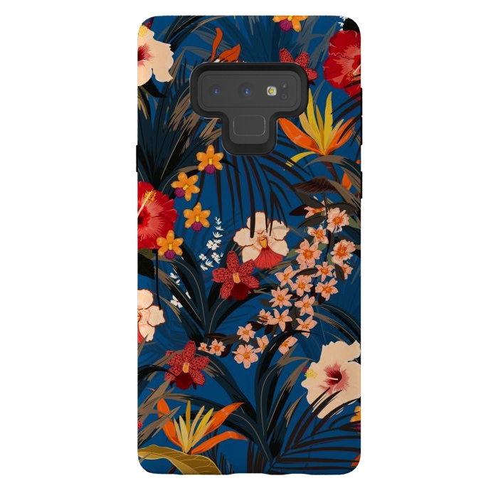 Galaxy Note 9 StrongFit Fashionable Tropical Environment with Deep Jungle Plants by ArtsCase