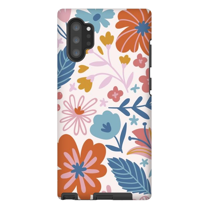 Galaxy Note 10 plus StrongFit Floral Pattern XI by ArtsCase
