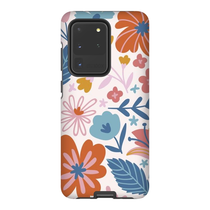 Galaxy S20 Ultra StrongFit Floral Pattern XI by ArtsCase