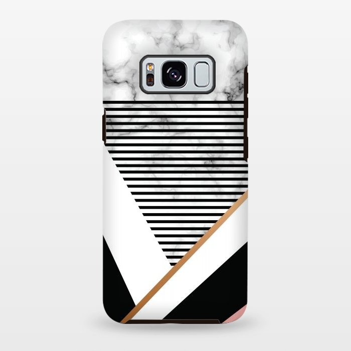 Galaxy S8 plus StrongFit Geometric Marble Design by ArtsCase