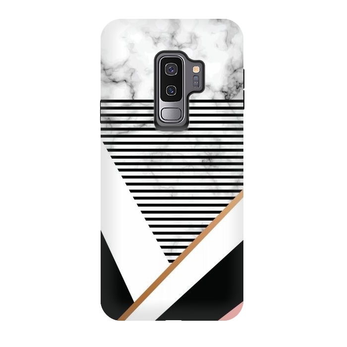 Galaxy S9 plus StrongFit Geometric Marble Design by ArtsCase