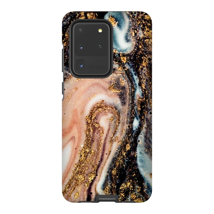 Galaxy S20 Ultra StrongFit Golden Turn Artistic Design by ArtsCase