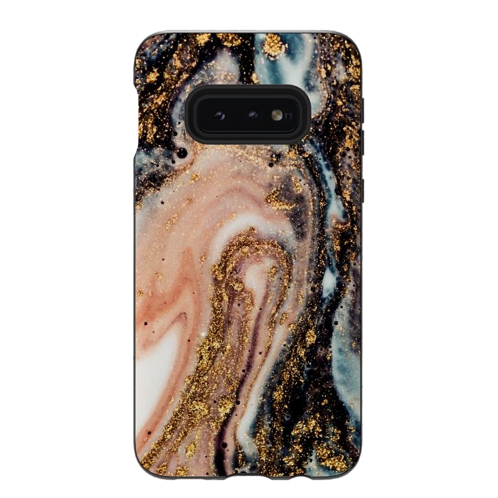 Galaxy S10e StrongFit Golden Turn Artistic Design by ArtsCase
