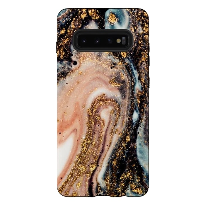 Galaxy S10 plus StrongFit Golden Turn Artistic Design by ArtsCase