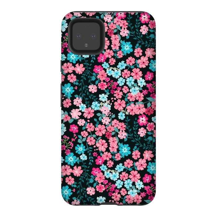Pixel 4XL StrongFit Gorgeous Bright Pattern in Small Garden Flowers by ArtsCase