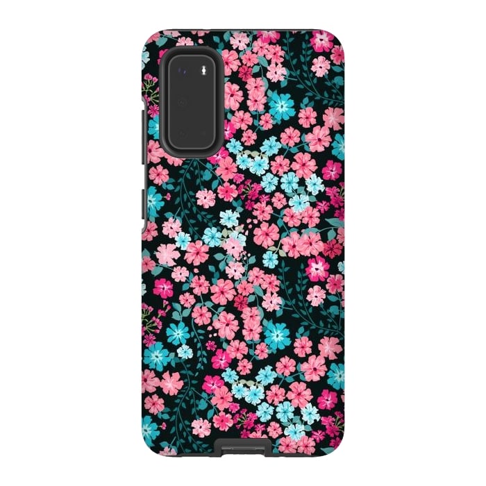 Galaxy S20 StrongFit Gorgeous Bright Pattern in Small Garden Flowers by ArtsCase