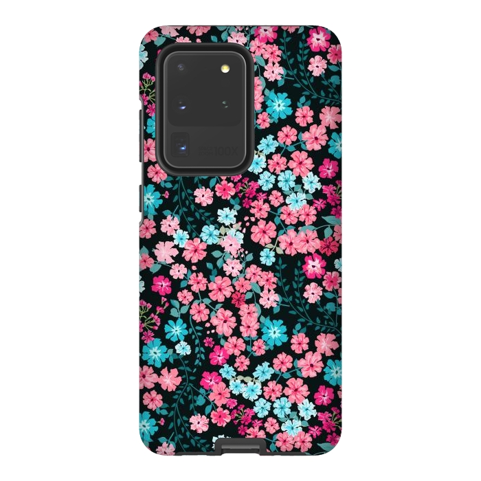 Galaxy S20 Ultra StrongFit Gorgeous Bright Pattern in Small Garden Flowers by ArtsCase