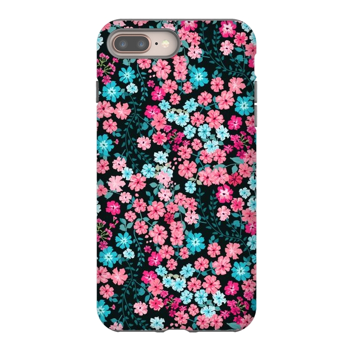 iPhone 7 plus StrongFit Gorgeous Bright Pattern in Small Garden Flowers by ArtsCase
