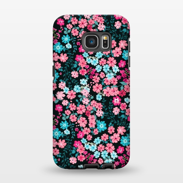 Galaxy S7 EDGE StrongFit Gorgeous Bright Pattern in Small Garden Flowers by ArtsCase
