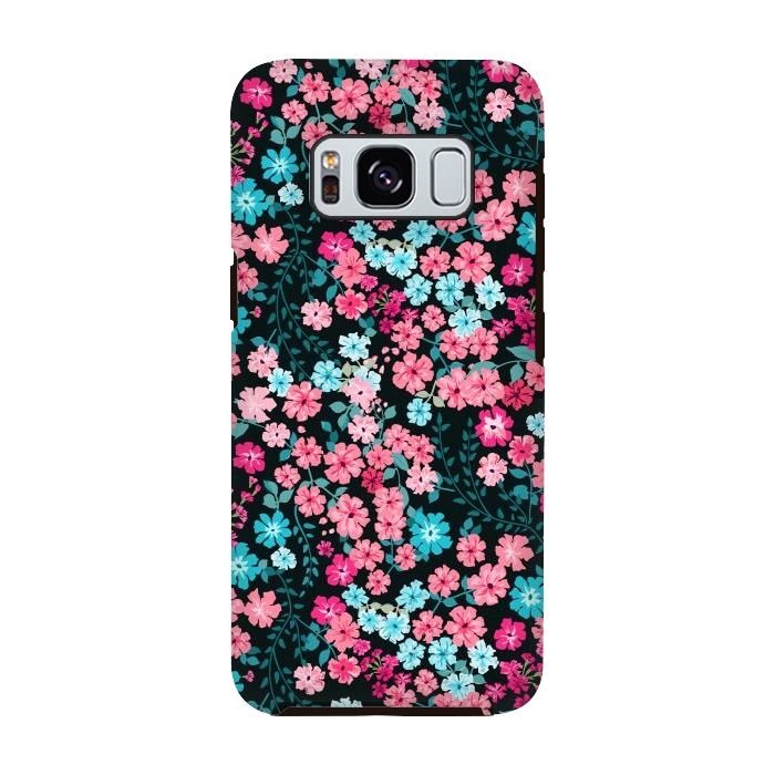 Galaxy S8 StrongFit Gorgeous Bright Pattern in Small Garden Flowers by ArtsCase